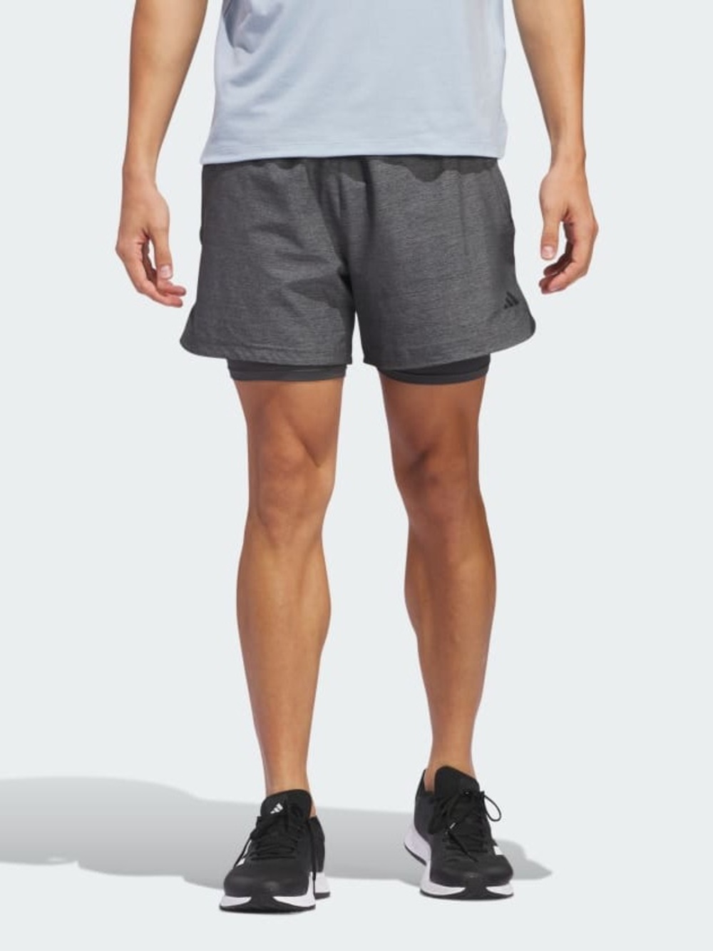 Adidas AXIS 2-IN-1 WOVEN TRAINING SHORTS